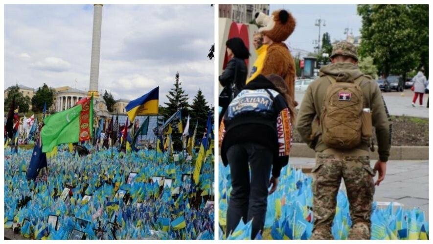 У Києві провели толоку біля народного Меморіалу пам’яті українських воїнів, – ФОТО