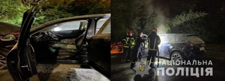 У Києві чоловік намагався спалити автомобіль поліцейського, - ФОТО