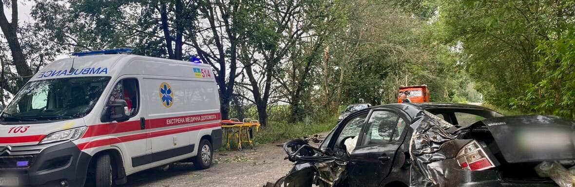 На швидкості вʼїхав у дерево: на Київщині сталася смертельна ДТП, - ФОТО
