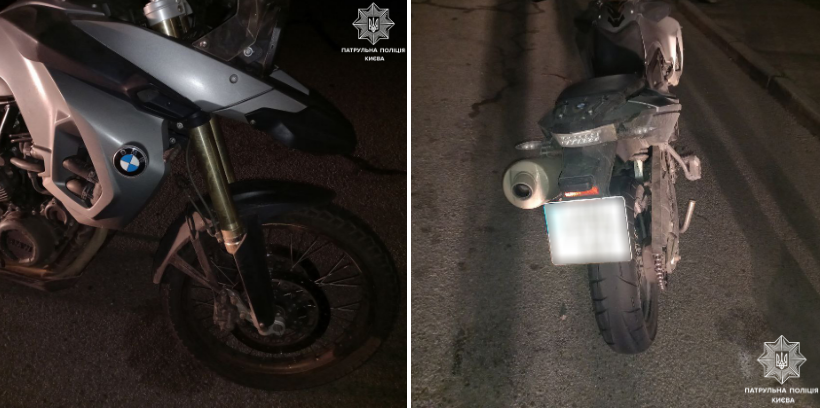 Київські патрульні зупинили мотоцикл, який розшукується Інтерполом, – ФОТО