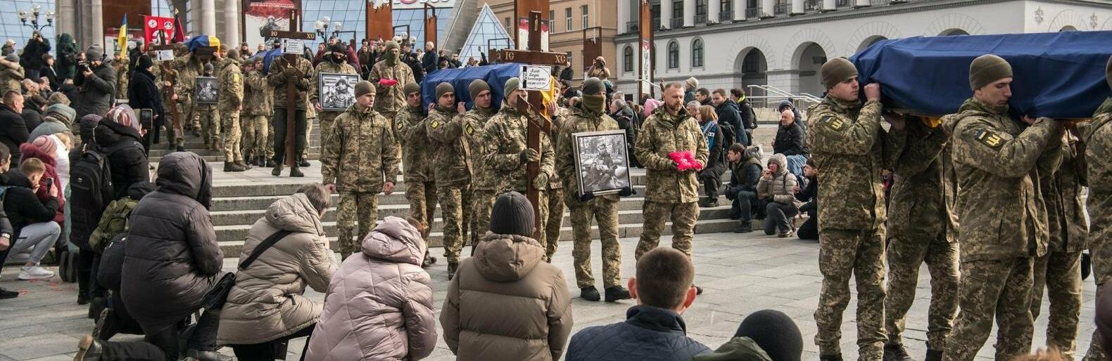 У Києві попрощалися з чотирма бійцями диверсійної групи 