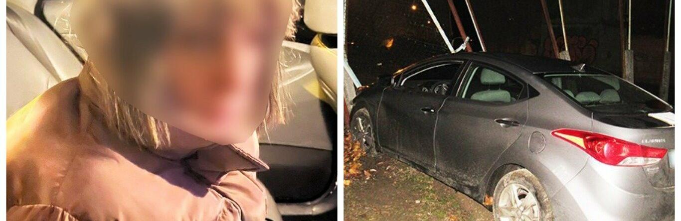 У Києві 42-річна водійка із забороненими речовинами тікала від поліції та в'їхала в огорожу стадіону