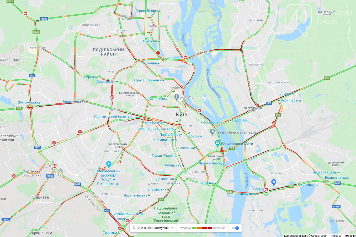 Карта пробок в перми сейчас