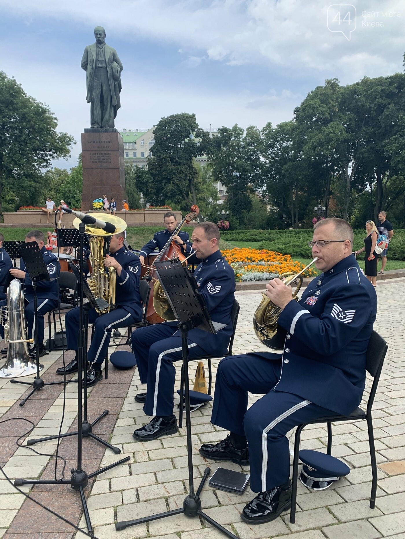 Выступление оркестра ВВС США в Киеве, Фото: 44.ua