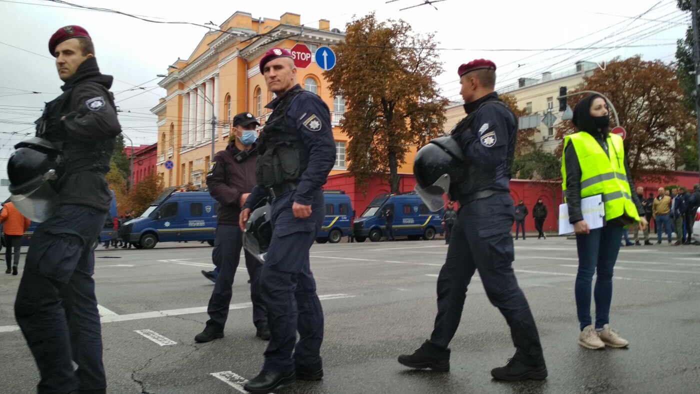 Работа полиции во время Марша равенства в Киеве, Фото: 44.ua