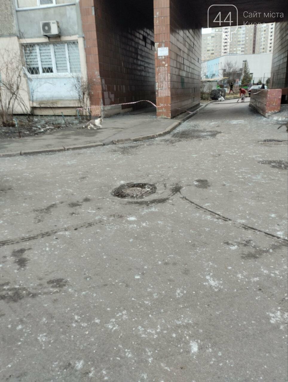 Ліквідація наслідків ворожої атаки в Голосіївському районі