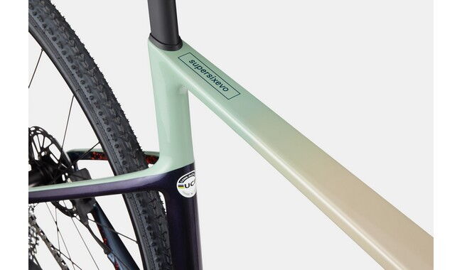 Велосипед Cannondale SuperSix EVO CX Бежево-синій - Изображение 8
