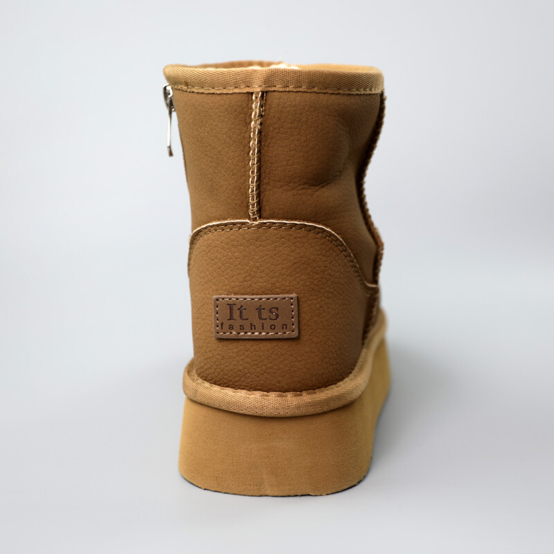 Угги дитячі шкіряні хутро 590726 Бежеві - Зображення 5