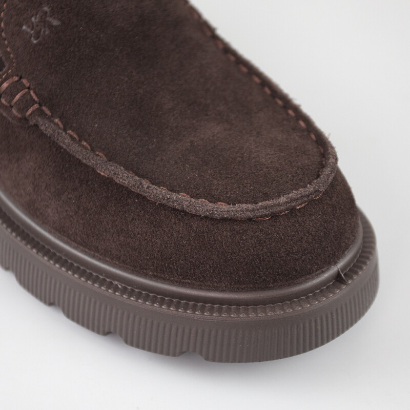 Лофери жіночі замшеві 594301 Шоколад - Зображення 3