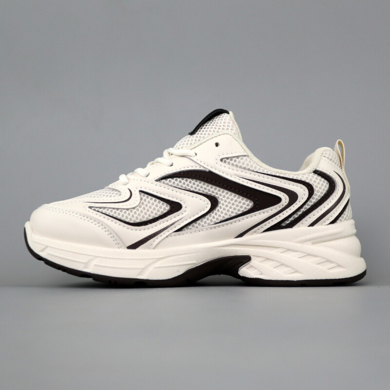 Кросівки жіночі шкіра сітка 594682 Молочні - Зображення 2