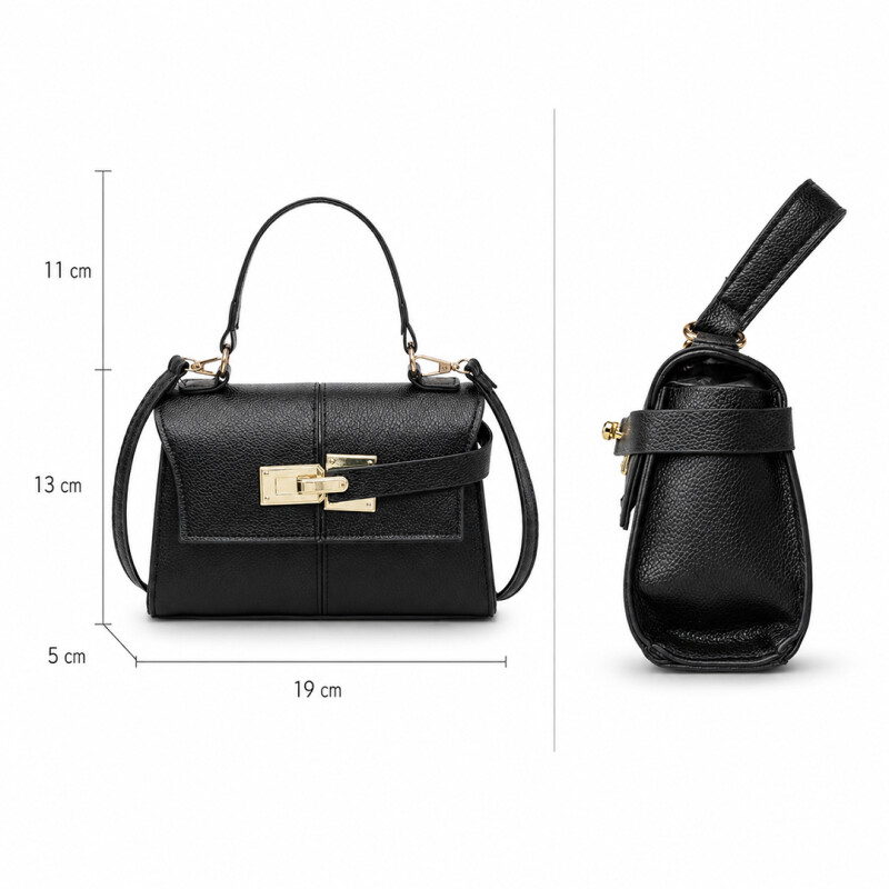 Сумочка стильна жіноча  595779 Чорна