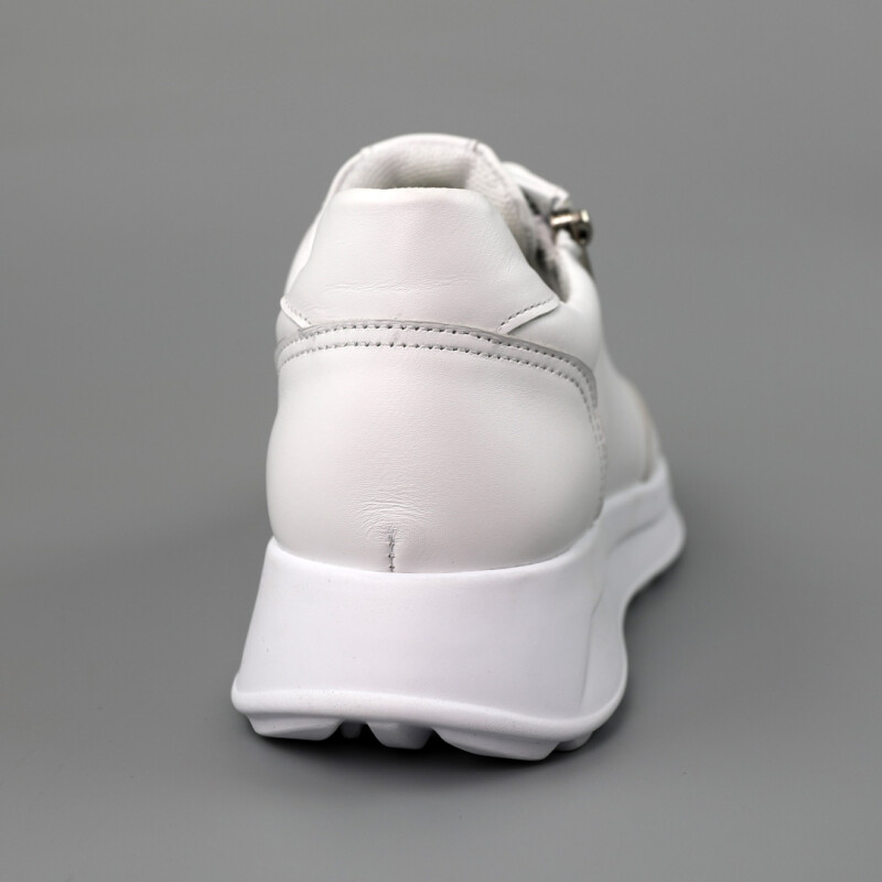 Кросівки жіночі шкіряні 589918 Білі - Зображення 5