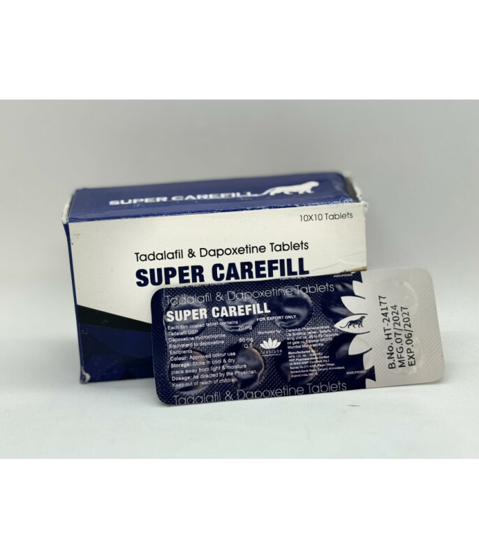 Тадалафил+Дапоксетин Super CAREFILL (10 tab) - Зображення 2