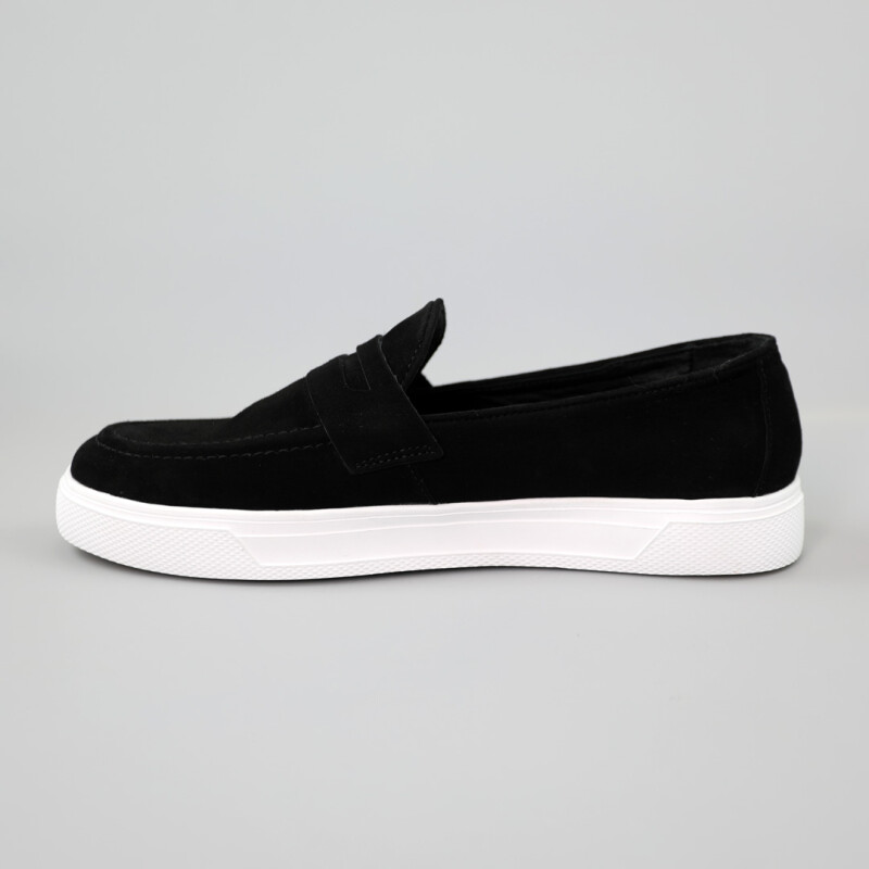 Лофери чоловічі замшеві 586577 Чорні - Зображення 2