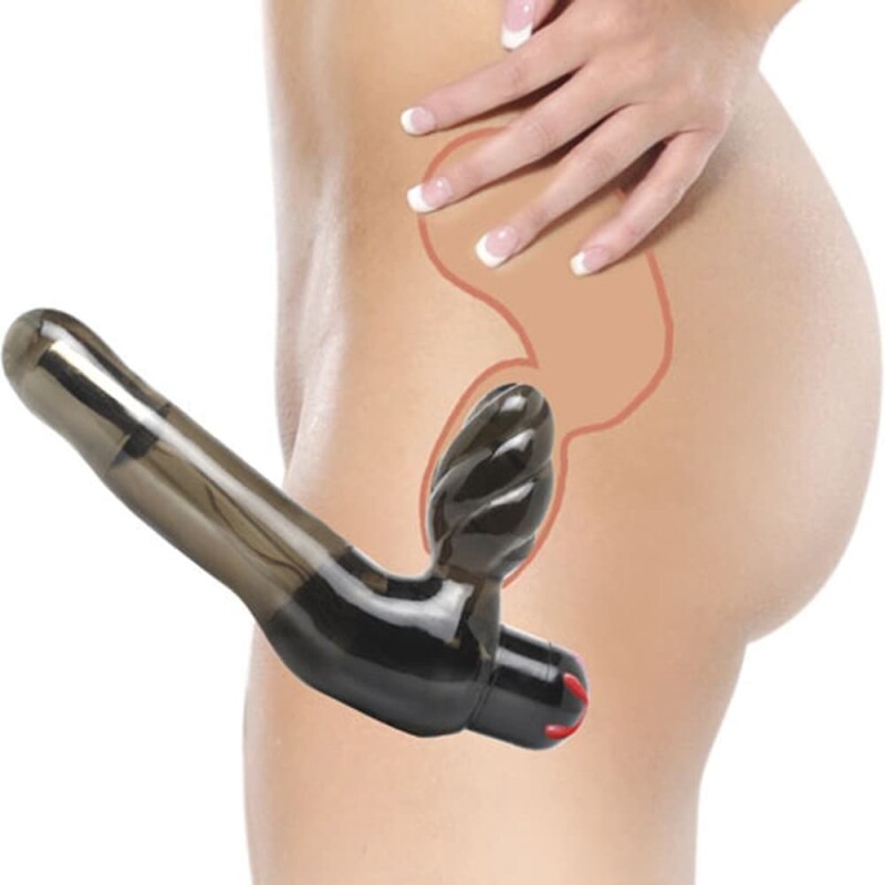 Страпон з вібрацією Pipedream Fetish Fantasy безремневий, чорний, 19 х 4 см - Зображення 4