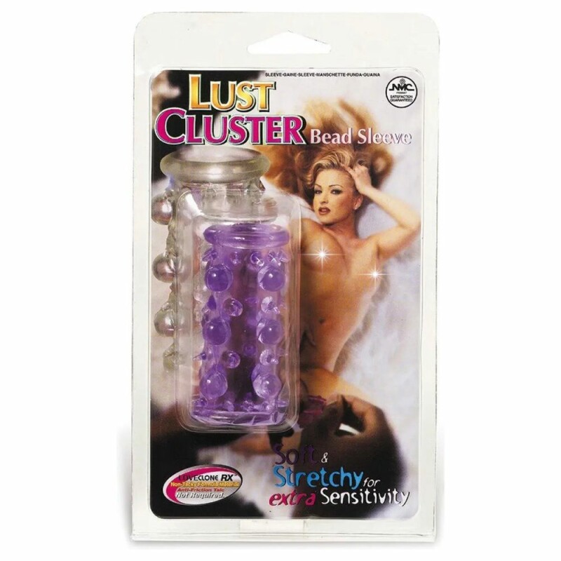 Насадка на пеніс NMC Lust Cluster рельєфна, фіолетова, 7 х 3 см