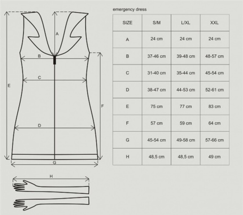 Рольовий костюм медсестри 4 предмети, S / M - Зображення 6