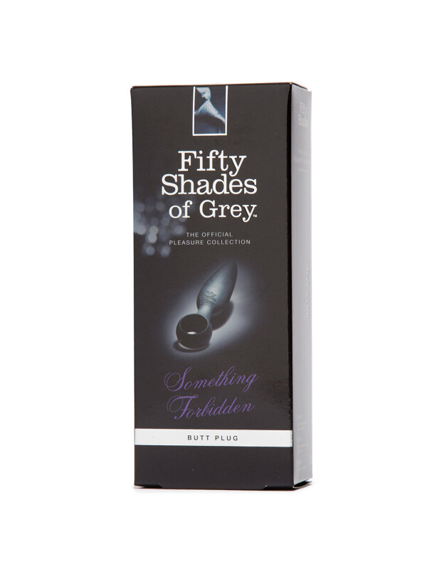 Анальна пробка Fifty Shades Of Grey силіконова, чорна, 10.8 х 2.5 см - Зображення 1