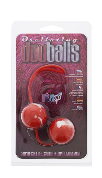 Вагінальні кульки червоні Marbelized DUO BALLS - Зображення 1