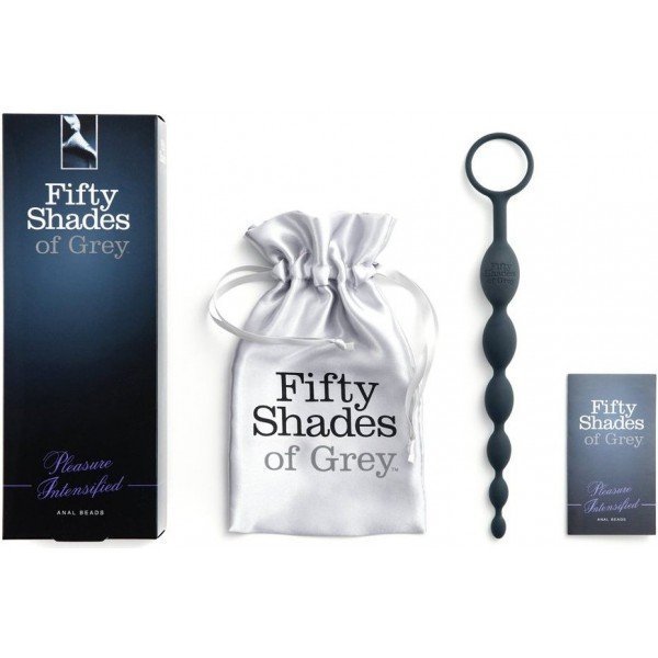 Анальне намисто Fifty Shades Of Grey силіконове, 25.4 х 2.4 см - Зображення 1