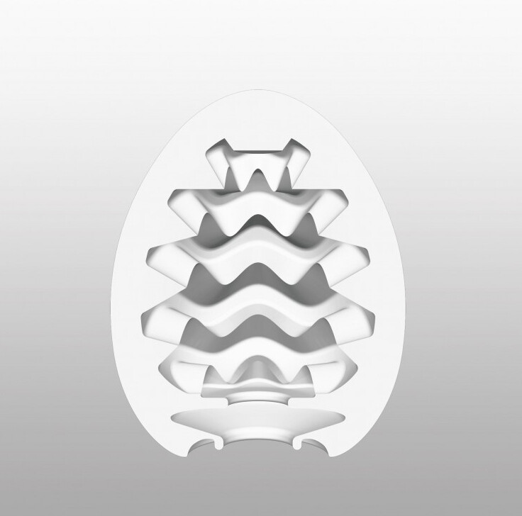 Мастурбатор яйце Tenga Egg Wavy безбарвний, 6.1 см х 4.9 см - Изображение 2