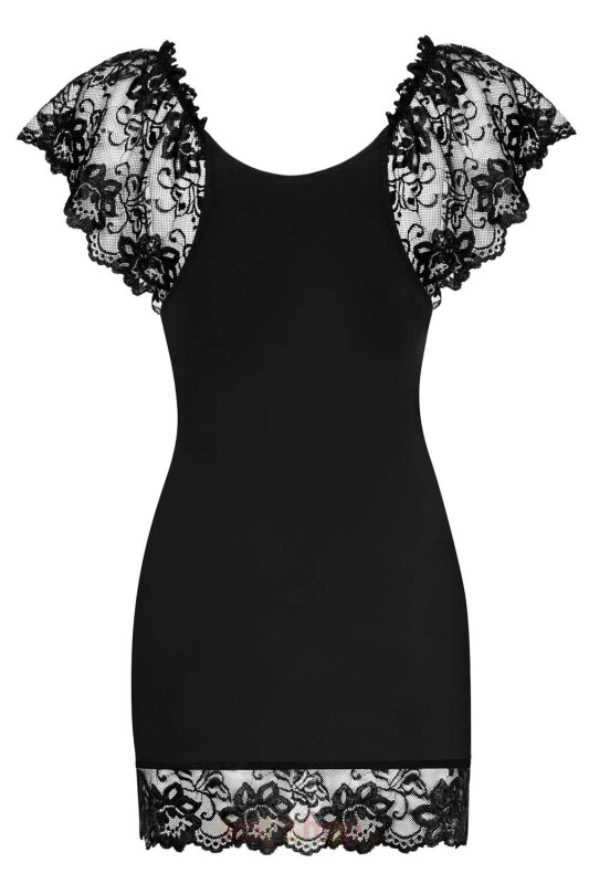 Еротична чорна сорочка з мереживом, S / M - Изображение 4