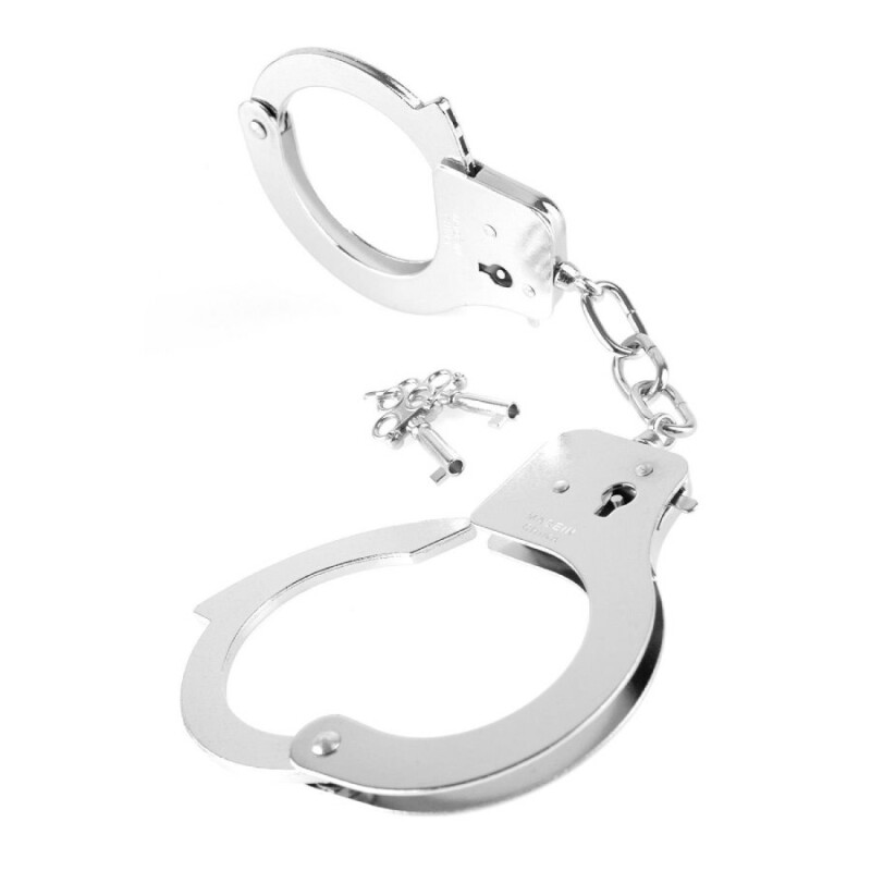 Наручники металеві Pipedream Fetish Fantasy з ключиками, сріблясті, 27.5 х 6.5 см - Изображение 1