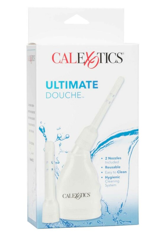 Анальний душ California Exotic з двома насадками, прозорий, 9 х 1.2 см - Изображение 1