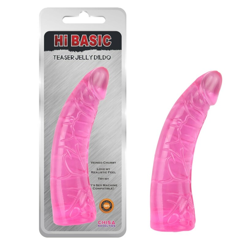 Фалоімтатор реалістичний Chisa Teaser Jelly Dildo рожевий, 18.6 х 4 см