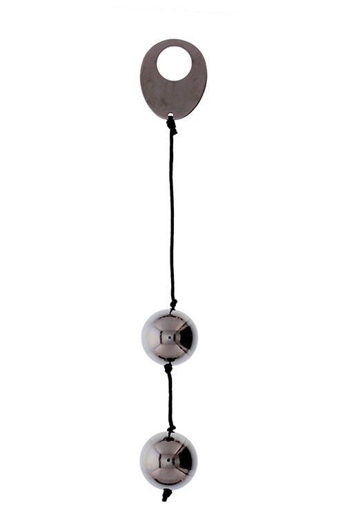 Вагінальні кульки DOMINO Metallik Black - Изображение 1