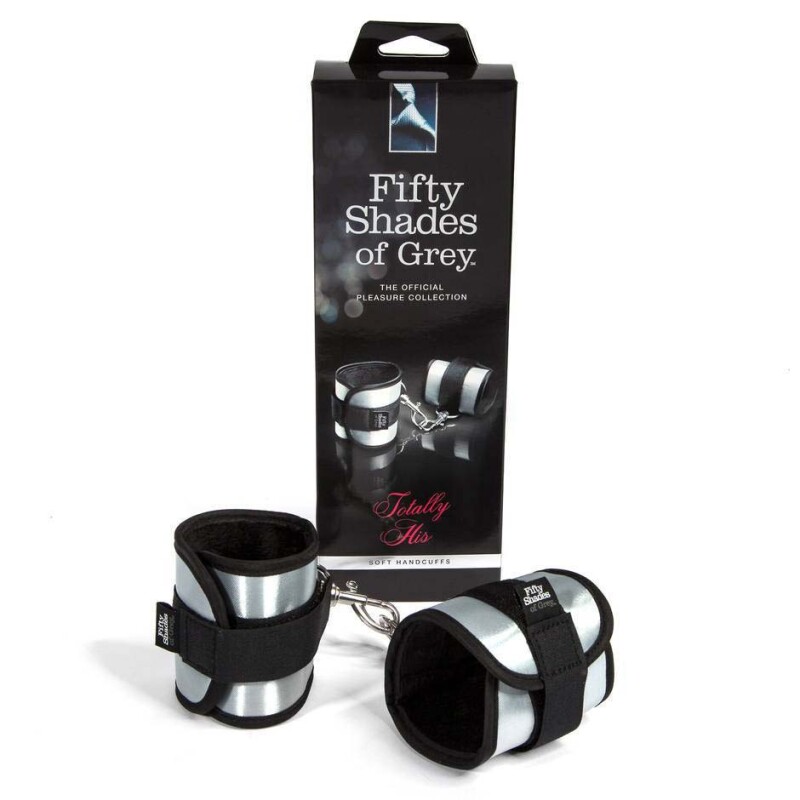 М'які наручники Fifty Shades Of Grey сріблясто-чорні