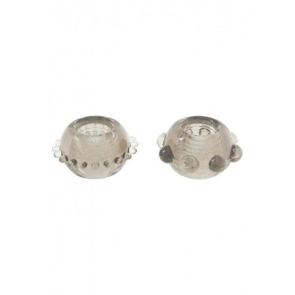 Ерекційне кільце чорне Power Stretchy Rings Black 2шт