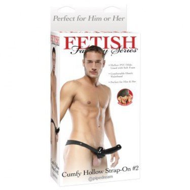 Страпон порожнистий (фаллопротез) Pipedream FETISH, чорний - Зображення 1