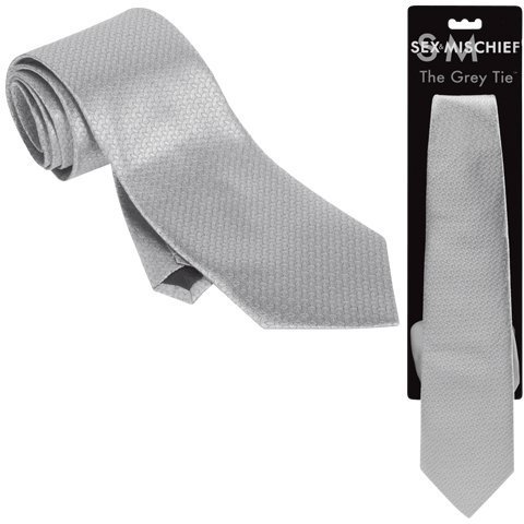 Краватка для зв'язування Sex &amp; Mischief The Grey Tie сіра, One Size