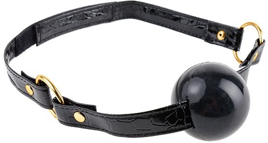 Кляп-шар из силикона  FF GOLD - BALL GAG