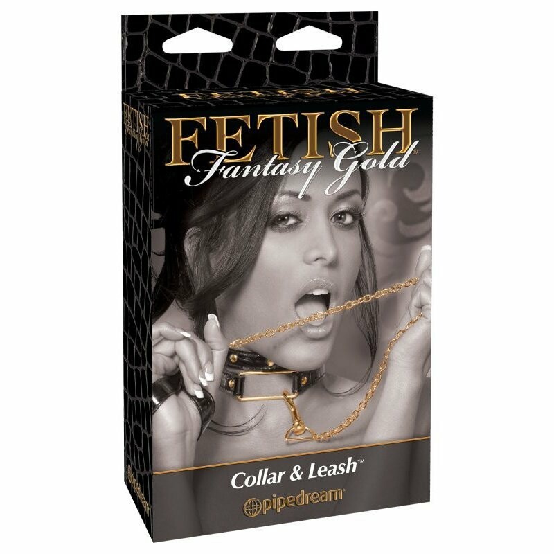 Нашийник з повідцем FF GOLD-COLLAR AND LEASH