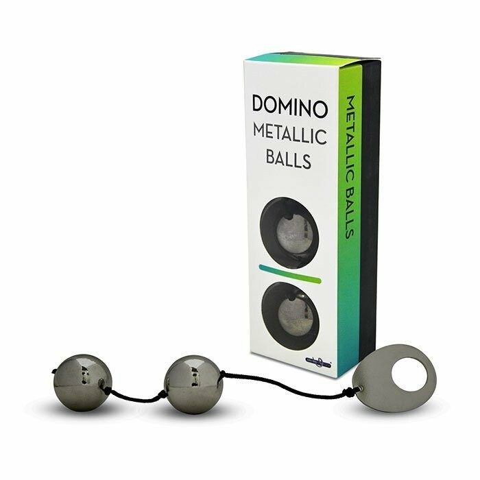 Вагінальні кульки DOMINO Metallik Black
