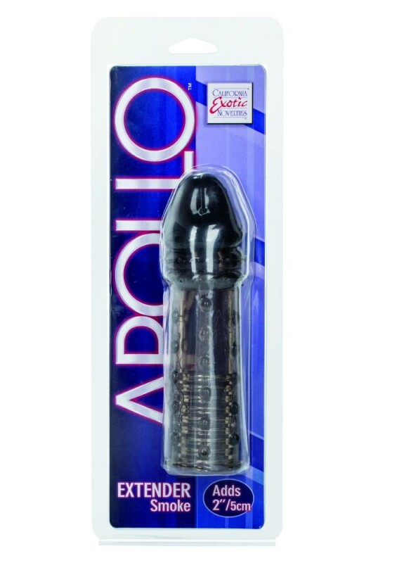 Насадка на пеніс CalExotics Apollo рельєфна, подовжуюча, прозра, 16.3 х 3.7 см - Изображение 1