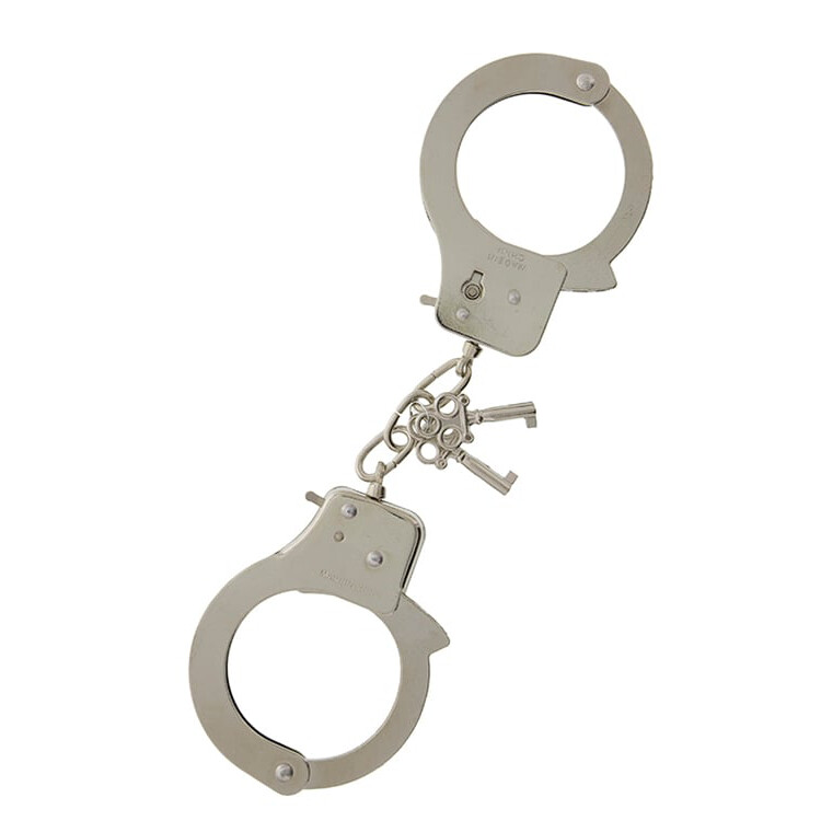 Наручники металеві Dreamtoys з ключиками, сріблясті, 25.5 х 6.9 см