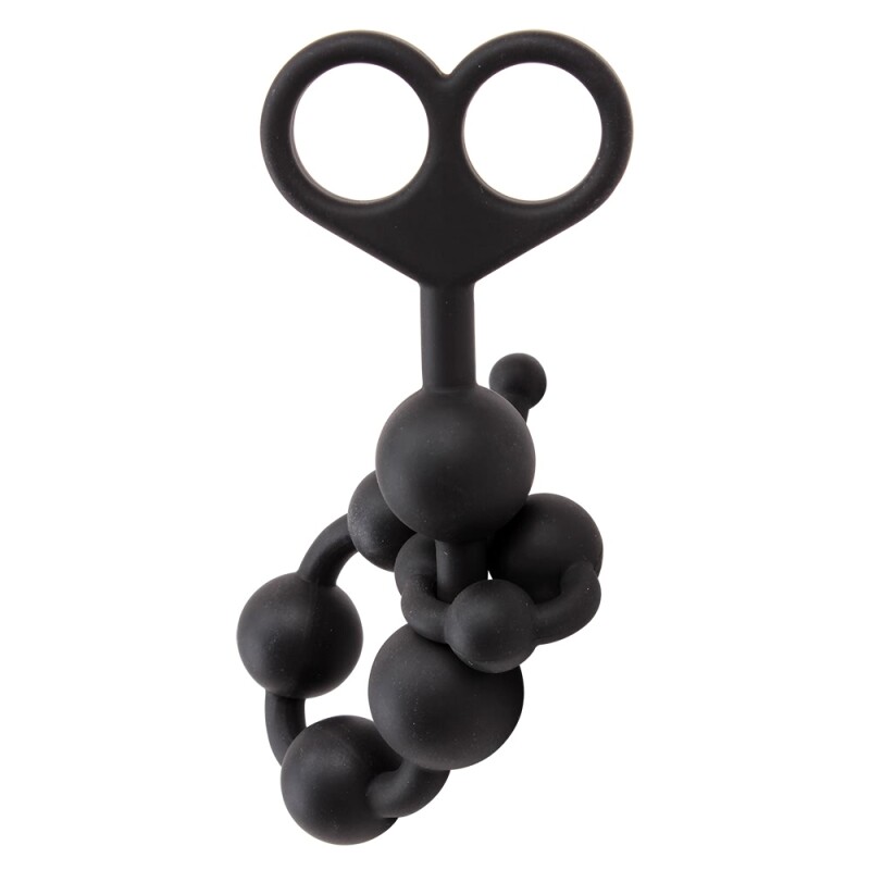 Анальне намисто Chisa Black Mont, силікон, чорні, 30 см х 2.5 см - Изображение 5