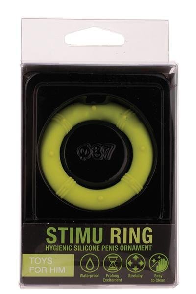 Ерекційне кільце Stimu Ring салатового кольору - Изображение 1