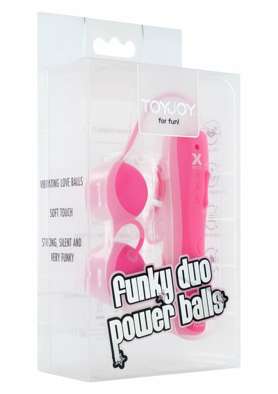 Вагінальні кульки з вібрацією Funky Duo Power Balls - Изображение 1