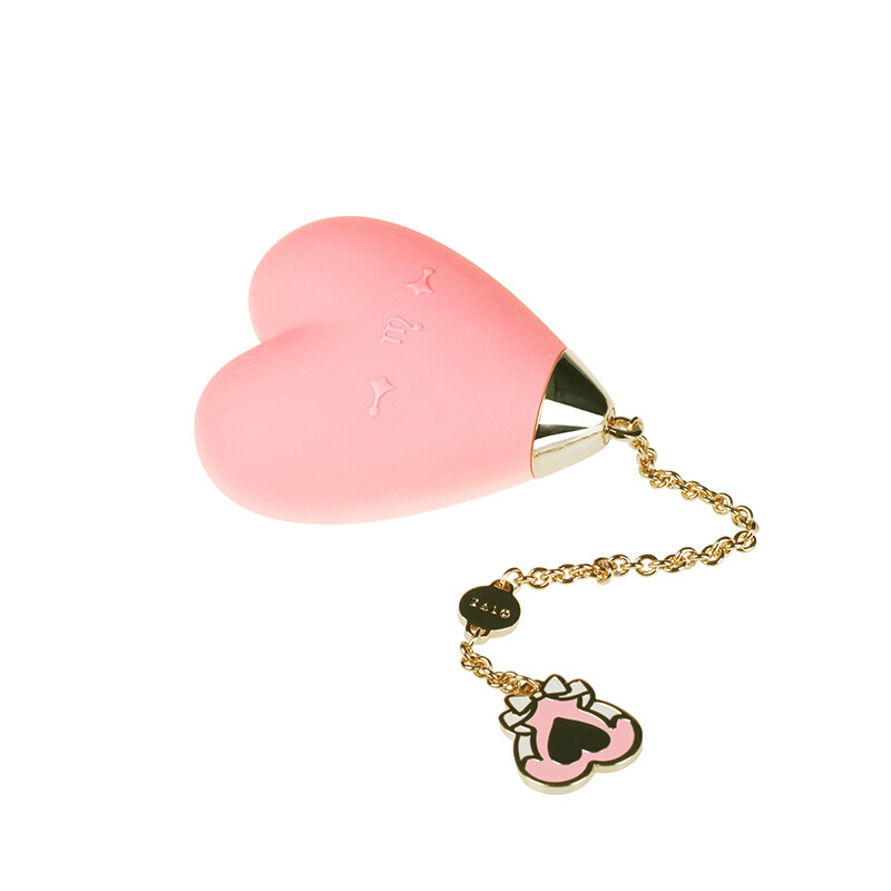 Вібратор для стимуляції клітора у формі серця Strawberry Pink ZALO Baby Heart - Зображення 1