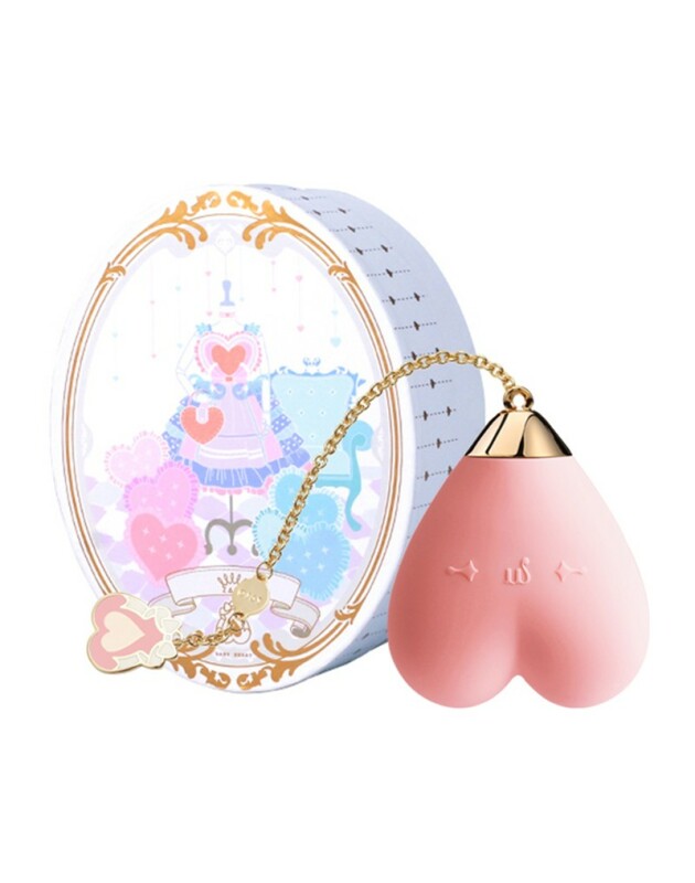 Вібратор для стимуляції клітора у формі серця Strawberry Pink ZALO Baby Heart