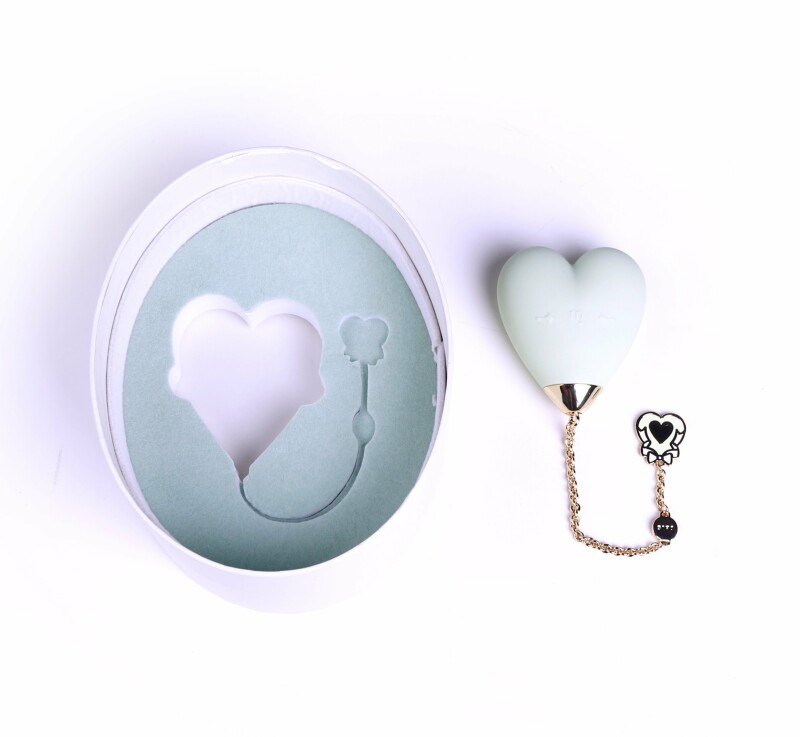 Кліторальний вібратор ZALO Baby Heart, м'ятний - Зображення 4