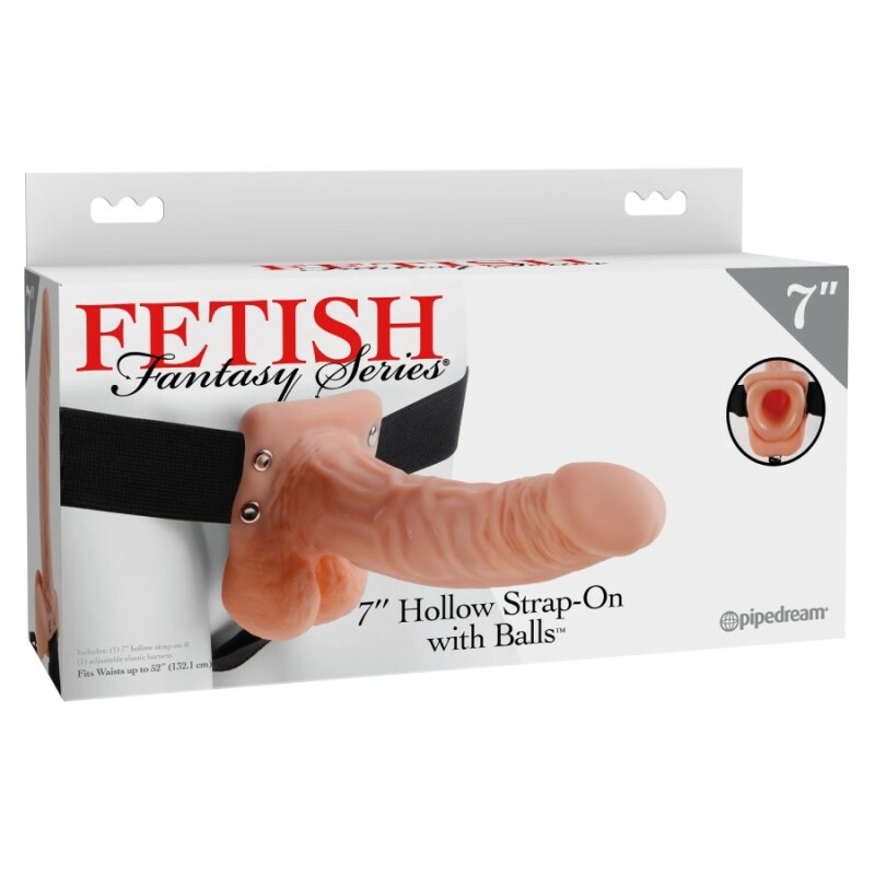 Фаллопротез реалістичний Pipedream Fetish Fantasy на трусиках, бежевий, 18.9 х 4.5 см