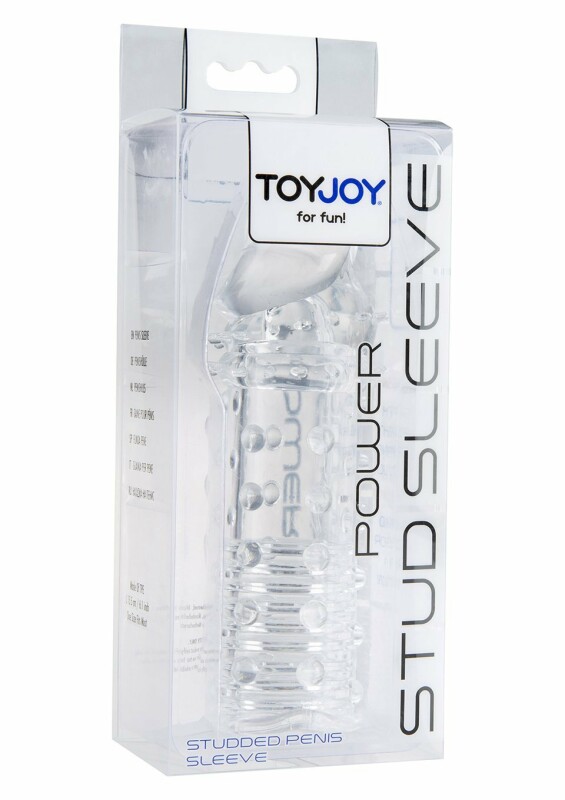 Насадка на пеніс Toy Joy подовжуюча, рельєфна, прозора, 15.5 х 3 см - Зображення 1