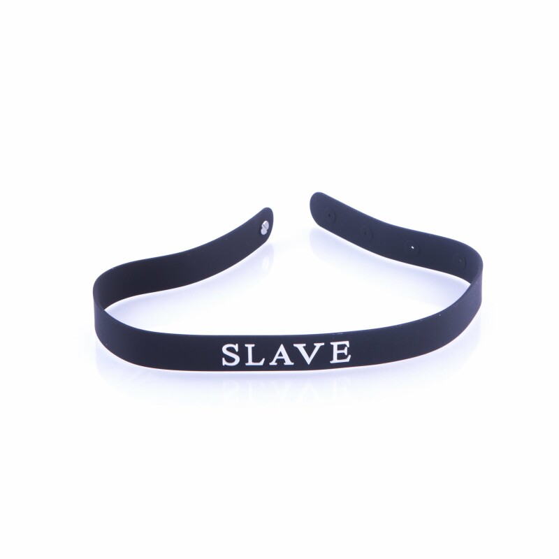 Нашийник-браслет 100% медичний силікон SLAVE NO TABOO - Изображение 4