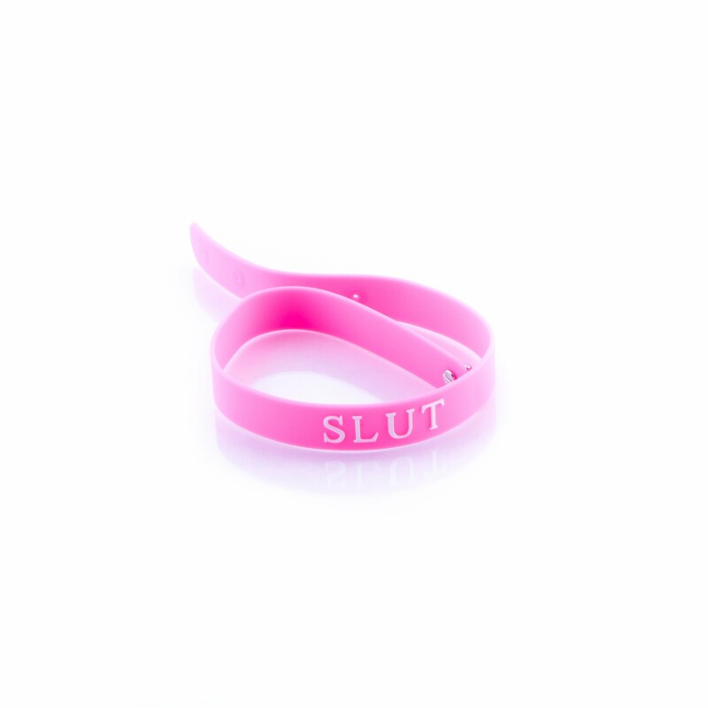 Нашийник-браслет 100% медичний силікон SLUT NO TABOO