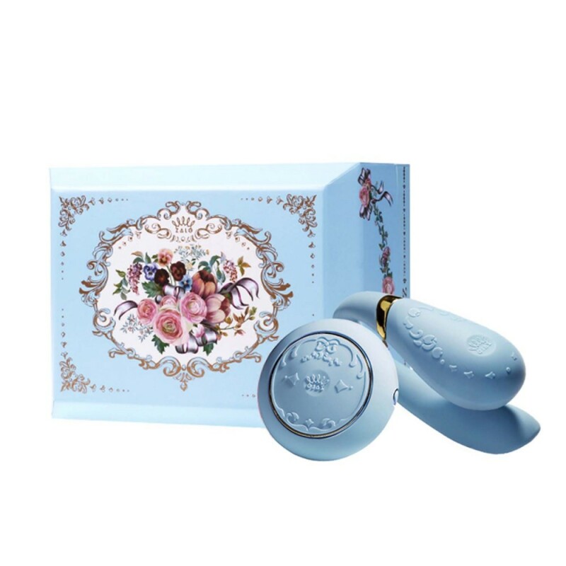 Вібратор для пар з пультом Versailles ZALO Fanfan Set, блакитний - Изображение 1